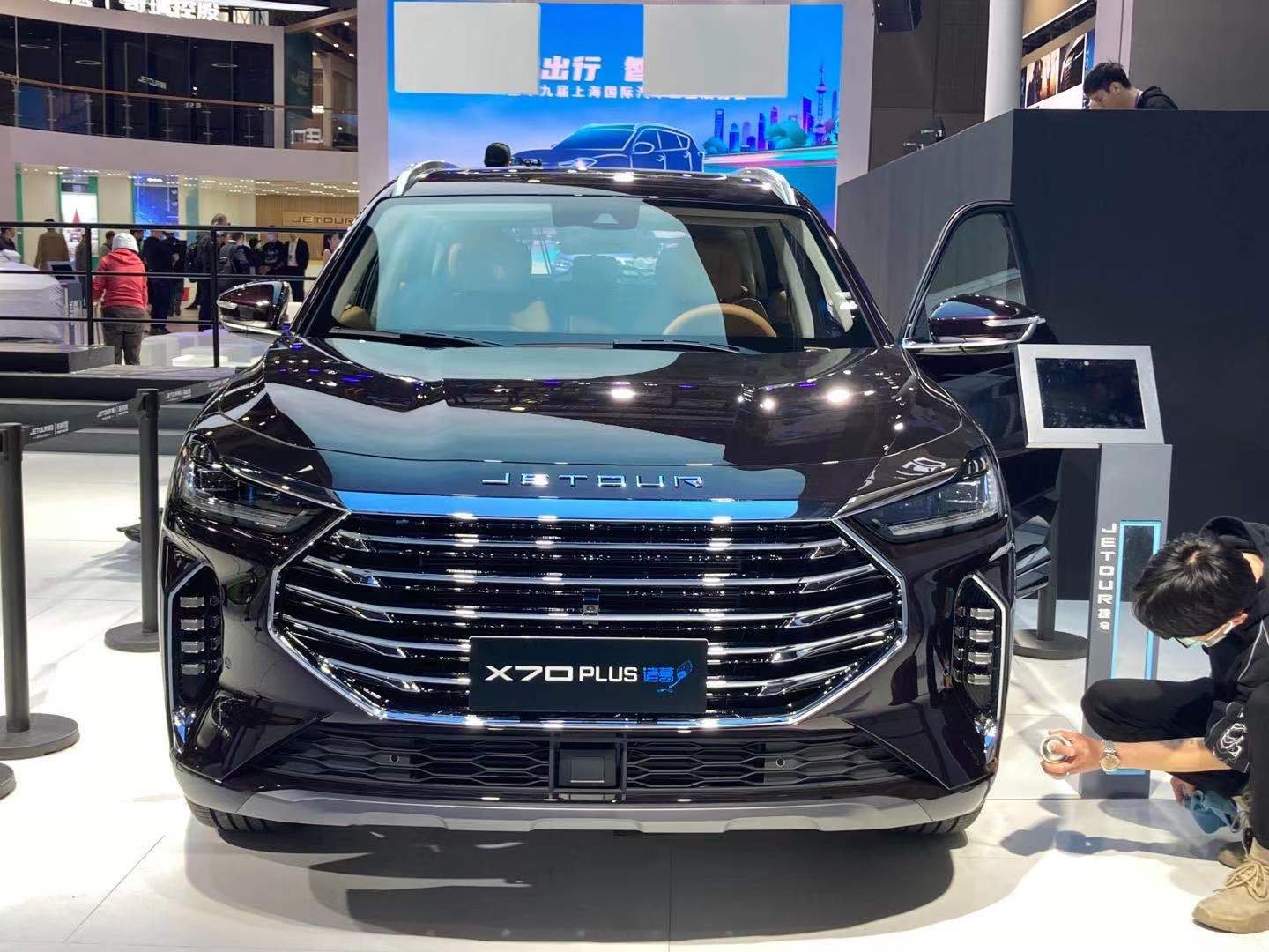 2021上海车展探馆主打智慧和忠诚捷途x70plus诸葛版到达展台